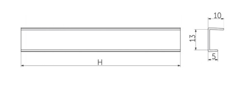 Заглушка к цоколю мебельному ПВХ h=150 белый глянец THERMOPLAST (1105)_2